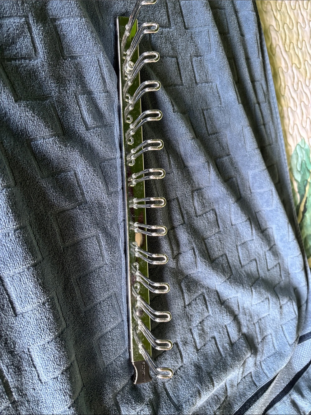 14-Hook Chrome Scarf and Tie Organizer